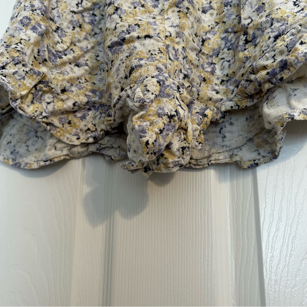 Wild Fable Floral Short Pull-on scrunched waist comfy stretchy - Picture 3 of 5